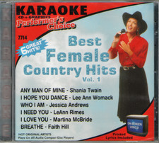 Karaoke - Best Female Country Hits Vol. 1 CD 