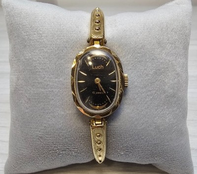 Vintage Soviet Women's Watch Luch Ladies Watch Luch with Beautiful Bracelet USSR