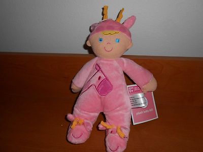 circo TARGET PLUSH LEVATOY BLOND BLUE EYE PINK giraffe  DOLL NWT NEW 11'' BABY