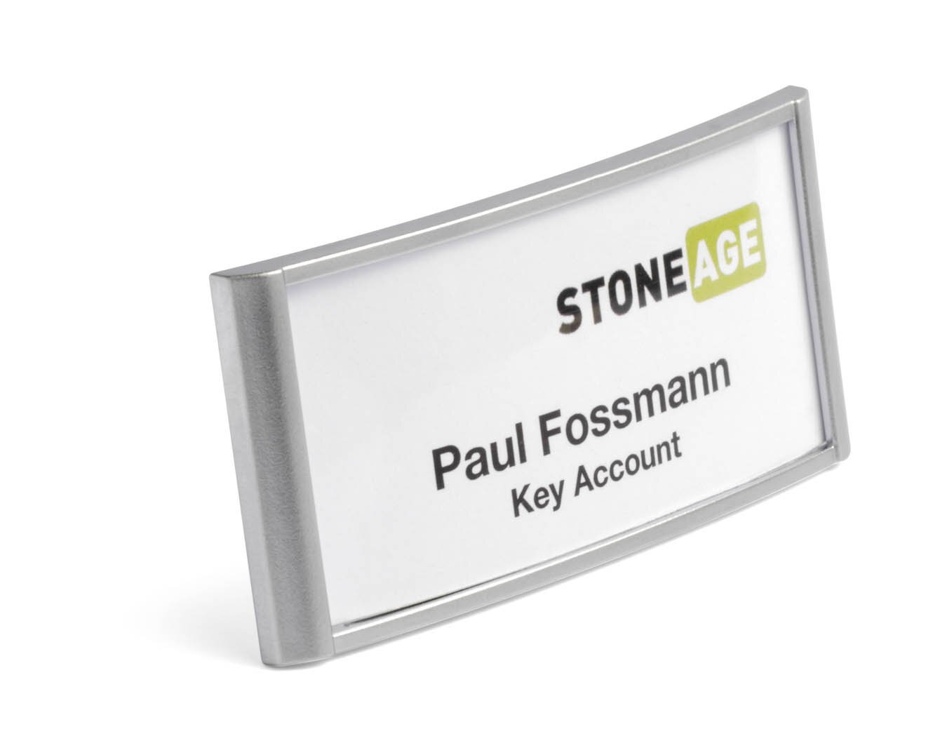 Durable Name Badge Classic 30 x 65mm with Combi Clip - Simple Design with Easy T