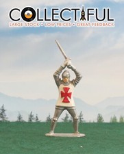 TIMPO VINTAGE LEAD FIGURE - MEDIEVAL KNIGHT CRUSADER - SWORD 1513