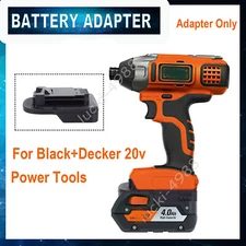 Adapter For Ridgid Aeg 18V Li Battery Convert to for Black*Decker 20V Tools