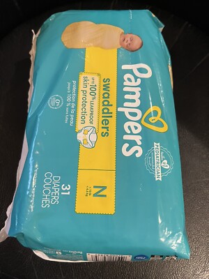 Pampers Swaddlers Diapers Newborn 31 Count 0037000828358