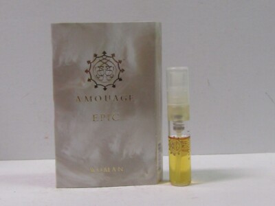 Amouage Epic For Women Sample Vial 0.05 oz Eau de Parfum Spray New