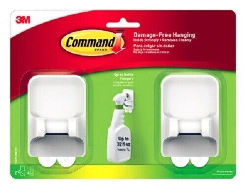 3M Command 17009 Spray Bottle Hanger Hook Holder Strong Dama