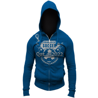 FIFA Sweat à Capuche Officiel Coupe Du Monde 2022, Vert/Noir, L Homme