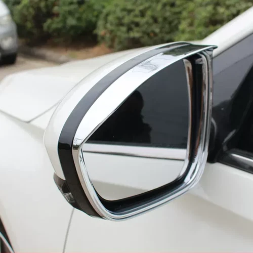 Par de marcos de espejo retrovisor cromados cejas de lluvia para Nissan Altima 2019-2024 - Imagen 4 de 9