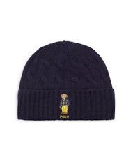 Polo Ralph Lauren Classic Cable Knit Polo Bear Beanie Hat