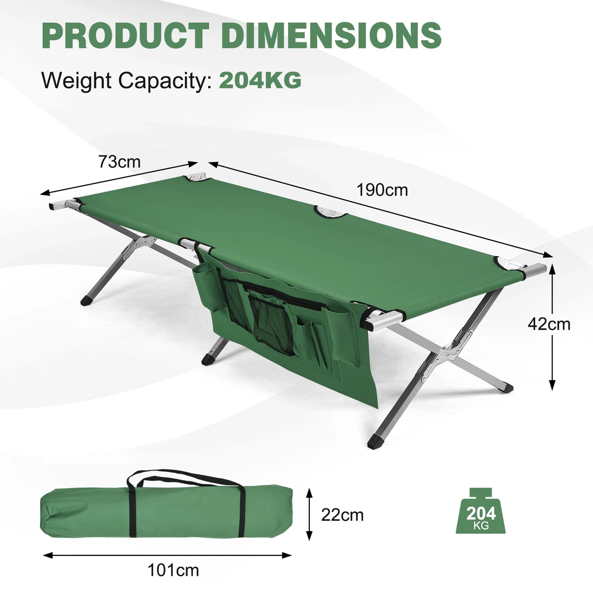 Army top camp cot