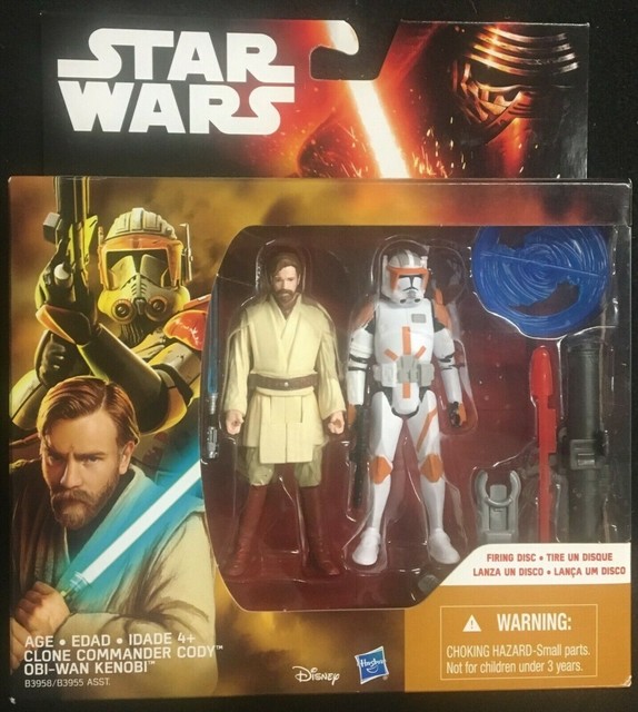 STAR WARS CLONE COMMANDER CODY AND OBI-WAN KENOBI 2 PACK BRAND NEW SEALED | eBay