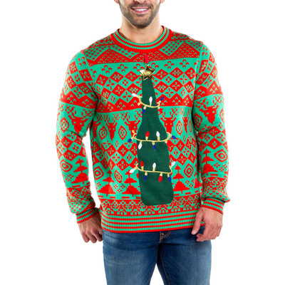 Tipsy Elves Men's Funny Ugly Christmas Sweater Winter Festive Pullover XS-5XL