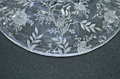 Vintage FOSTORIA CRYSTAL CHINTZ DOUBLE CANDLESTICKS HOLDERS PR ELEGANT BEAUTIFUL - Picture 3 of 12