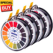 Universal Ph Test Paper Strips Ph Test Strips Roll, Measure Full Range 0-14 Each