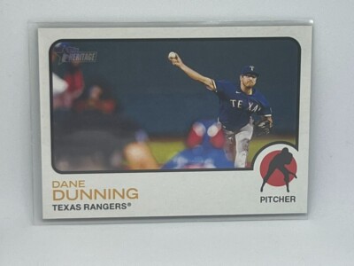 Dane Dunning 2022 Topps Heritage Baseball # 596