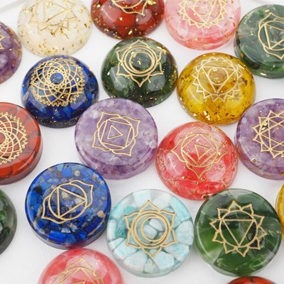 Epoxy Resin Mold Seven Chakras Hemisphere Round Silicone Mould DIY Tools