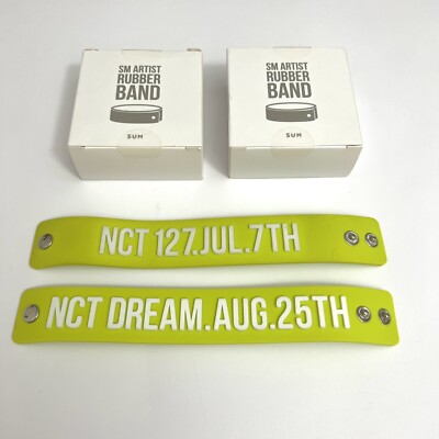 NCT DREAM ジェノ センイルブレスレット １つ NCT DREAM + NCT 127 OFFICIAL SM BRACELETS SUM SHOP ARTIST RUBBER