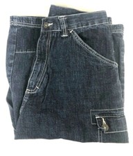 Timberland Youth Blue Denim Cargo Shorts 100 Cotton SZ 20 Actual SZ 30x16