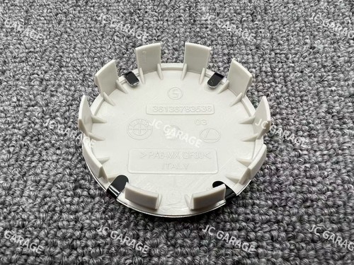 BMW BLACK WHITE COMPETITION 56MM 68MM HUB ALLOY WHEEL CENTER CAPS - Picture 3 of 8