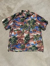 1960s Deadstock Japanese Made Penney's Rayon Hawaiian Short Sleeved Shirt