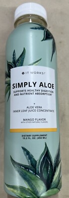 It Works! Simply Aloe Vera Mango Flavor~15.2 oz - Sealed