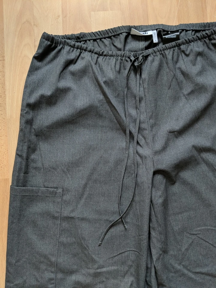 Weekday Damen Hose grau Größe L - Bild 3 von 4