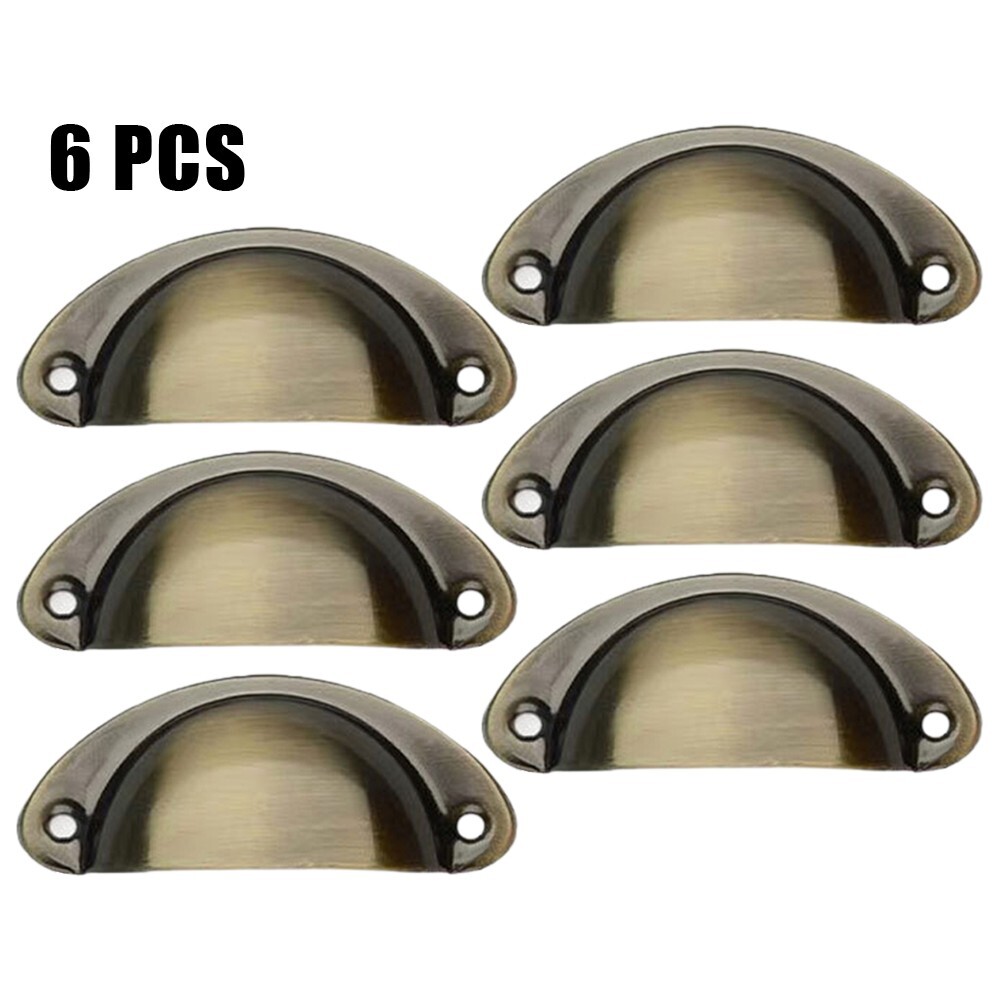 Retro Kitchen Cupboard Drawer Shell Pulls Door Furniture