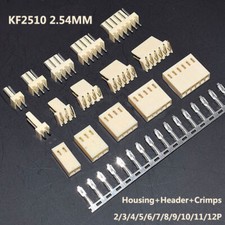 KF2510 2.54MM Connectors Sets 2/3/4/5/6/7/8/9/10/11/12P Housing Header Crimps