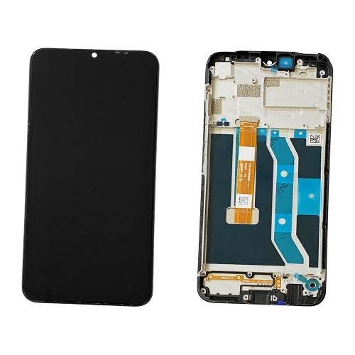 DISPLAY con LCD e TOUCH ORIGINALE + FRAME Realme 7i RMX2103 SCHERMO VETRO NERO
