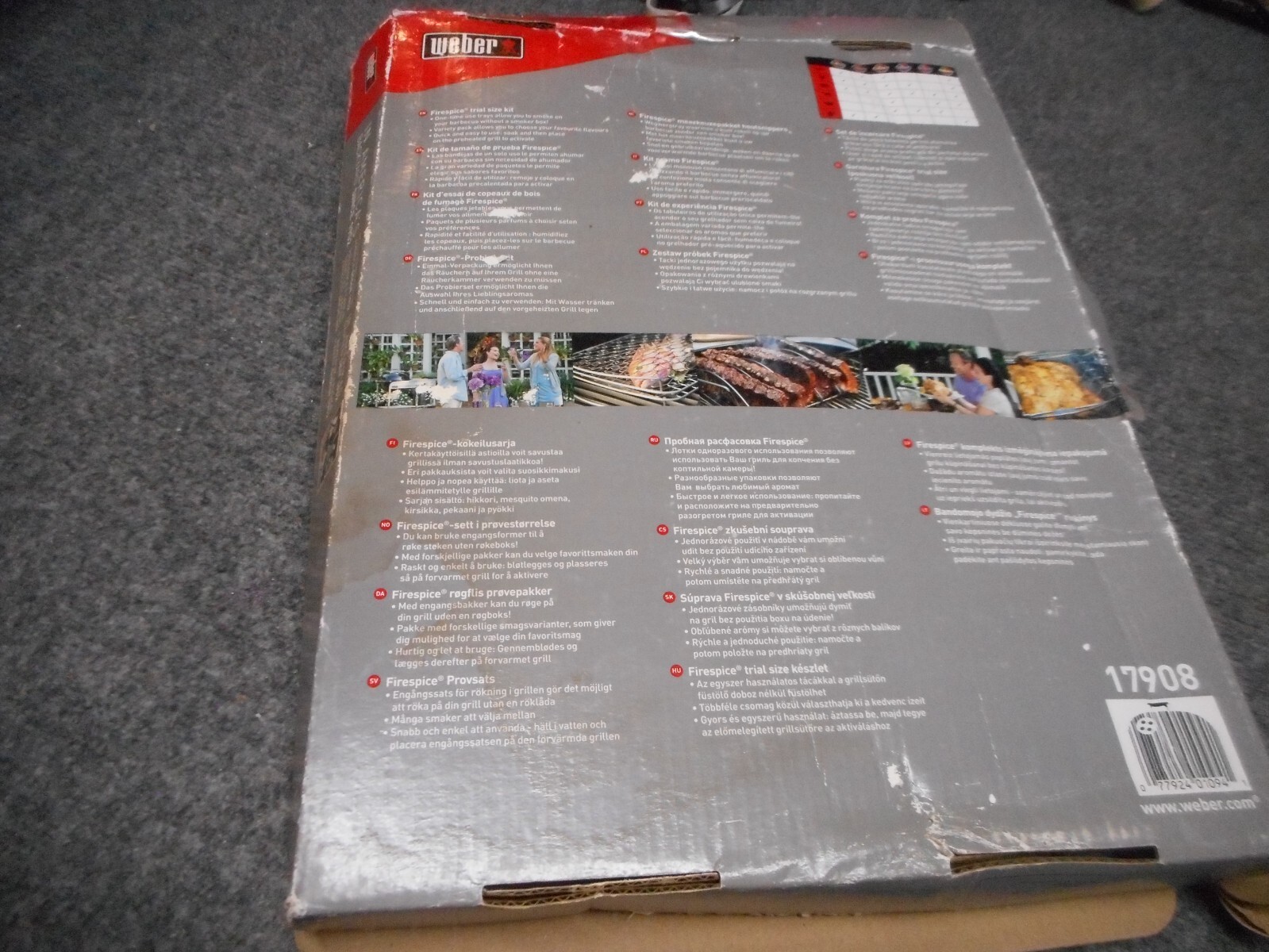 WEBER Wood Chips Firespice kit 17908 BBQ Smoker Box 5 Piece eBay