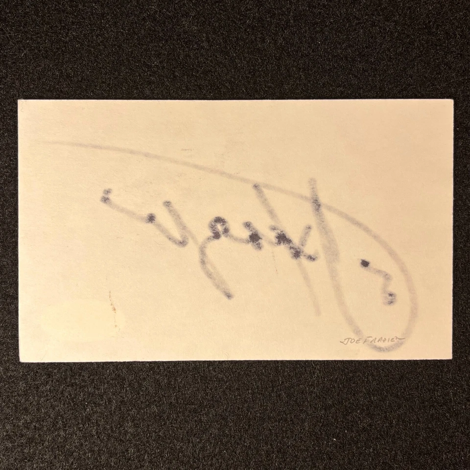Joe Frazier SIGNED INDEX CARD Heavyweight Champion BOXER '70-'73 JSA CERTIFIED - Image 2 of 4