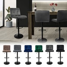 2x/4x/6x Chaise de bar couleur/matériau à choix tabouret pivotant à repose-pieds