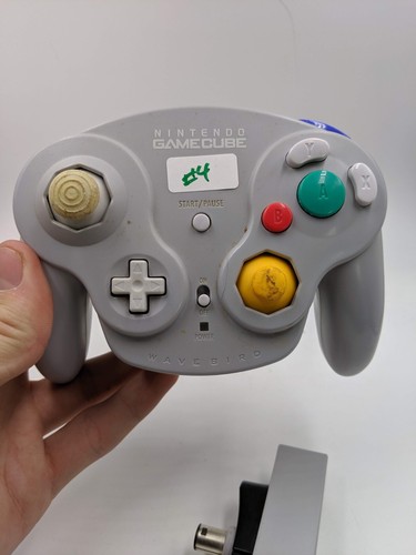 Mando Inalámbrico Oficial Nintendo Gamecube Wavebird con ¡DONGLE PROBADO! - Imagen 19 de 36