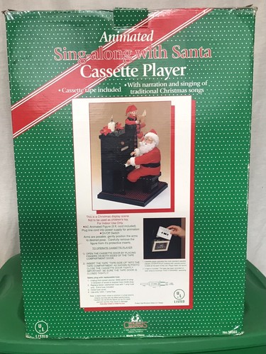 1993 Holiday Creations Animated Sing-along with Santa Plays Piano & Moves Lights - Picture 3 of 24