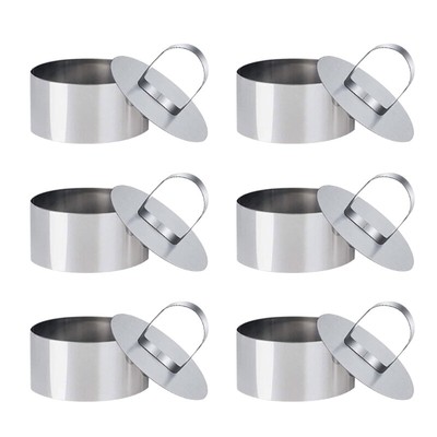 Pack of 6 Cake Molds Creative Cake Making Moulds Stainless Steel Cake Rings