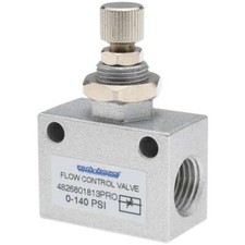 PRO SOURCE Aluminum Alloy Inline Flow Control Valve: 1/4" F NPT, 0 to 140 psi