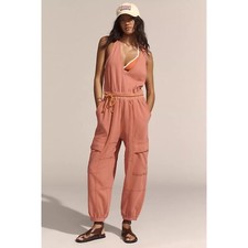 Daily Practice By Anthropologie Cloud Rest Sleeveless V-Neck Jumpsuit S 280565