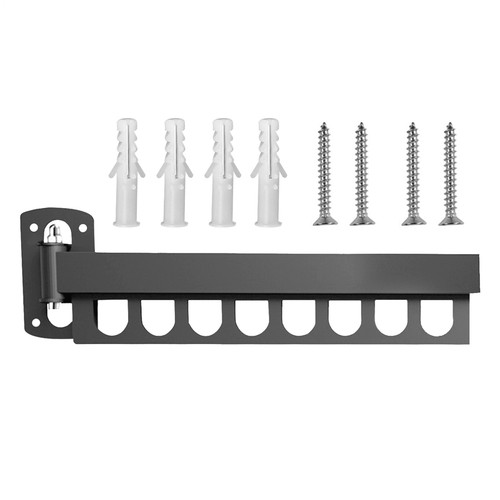 Folding Wall Clothes Hanger Laundry Hanging Dryer Rack Space Saver Drying Rack - Picture 17 of 27