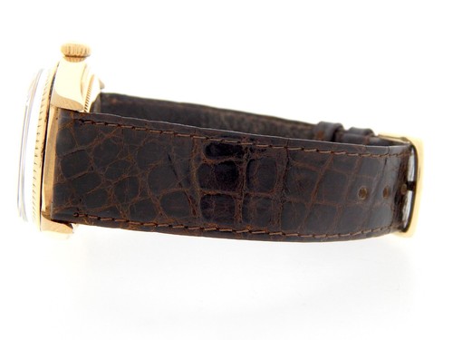 Mens Rolex Day-Date President 18K Yellow Gold Watch Linen Dial Brown Band 1803 - Picture 5 of 7