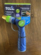 Ray Padula Metal Thumb Control Nozzle Adjustable Spray Leakproof Waterproof NEW