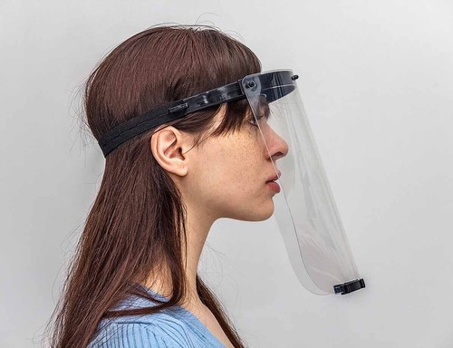 Gesichtsschutz-Visier (Face Shield) aus PET-Kunststoff - Bild 5 von 5