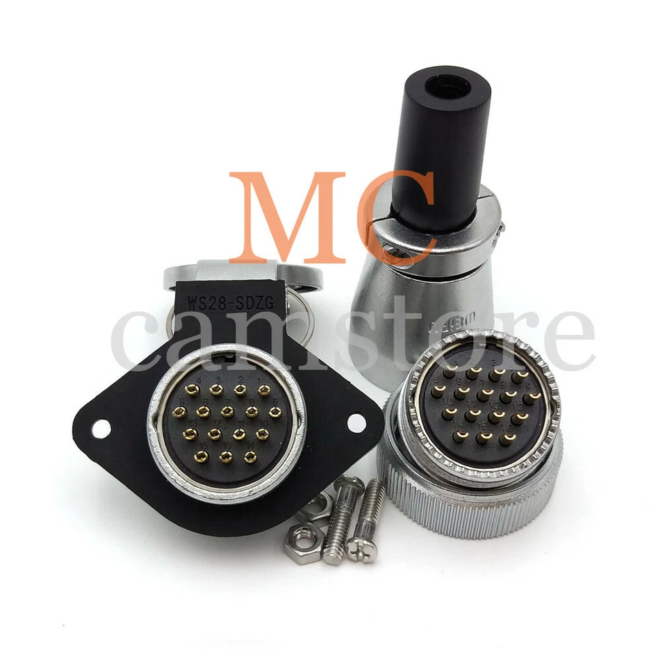 WEIPU WS28 10A 16Pin Aviation Plug,Waterproof Electrical Cable Wire Connector - Image 4 of 4