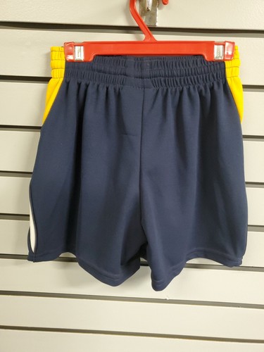 Teamwork Athletic Apparel Elastic Waist Basketball Shorts Navy/Wht/Gold Youth M - Afbeelding 2 van 6