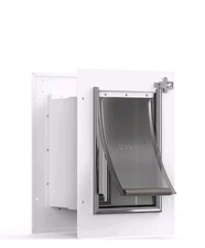 Baboni Pet Door for Wall, Steel Frame and Telescoping Tunnel, Small Size