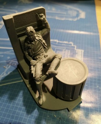 Classic 1/24 Scale Star Wars Han Solo Bar Scene  Miniatures 75MM Unpainted  Resi