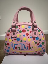 Polka Dot Von Dutch Bag Crossbody Purse