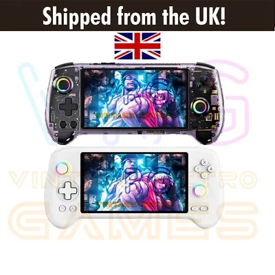 ANBERNIC RG557 NEU Retro Spielkonsole Handheld Android 14 + Case +256GB Karte UK