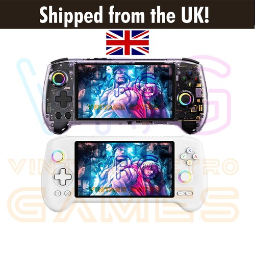 ANBERNIC RG557 NEW Retro Game Console Handheld Android 14 + Case +256GB Card UK!