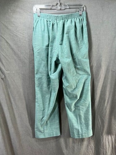 Alfred Dunner Pants Womens 8 Green Chino Casual Pull On Ladies 30x26. - Picture 5 of 10