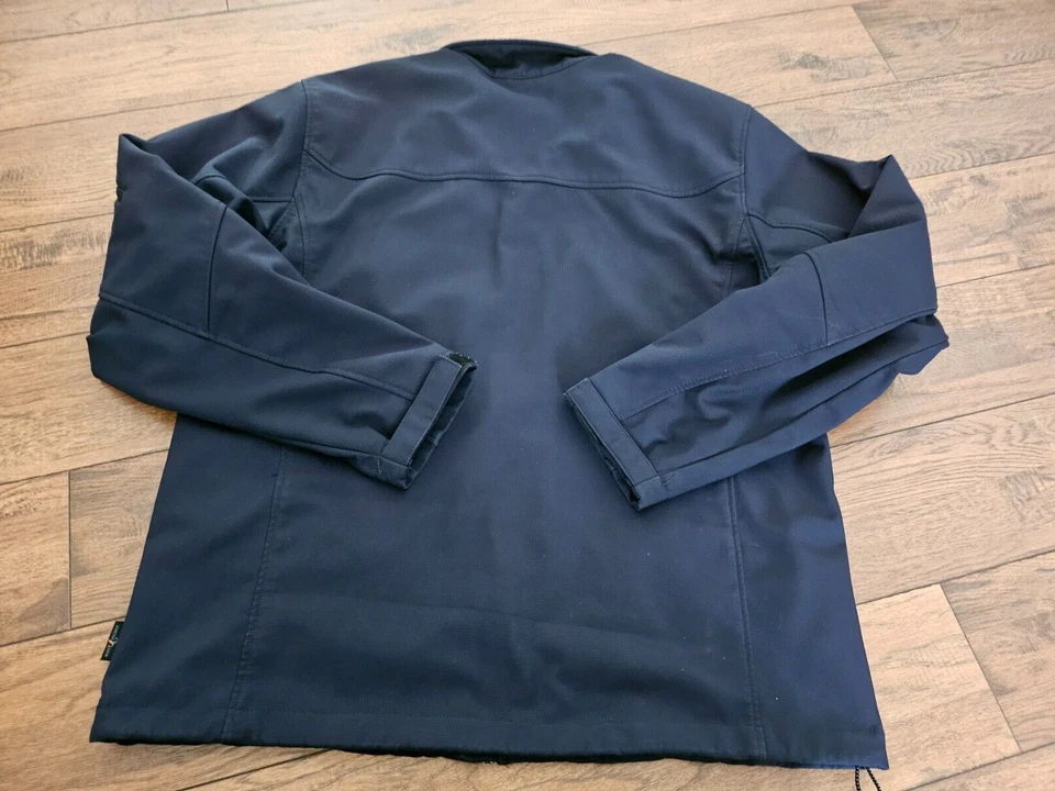 FREE COUNTRY Mens Soft Shell Jacket Navy Wind Waterproof Coat Large - Image 2 of 4