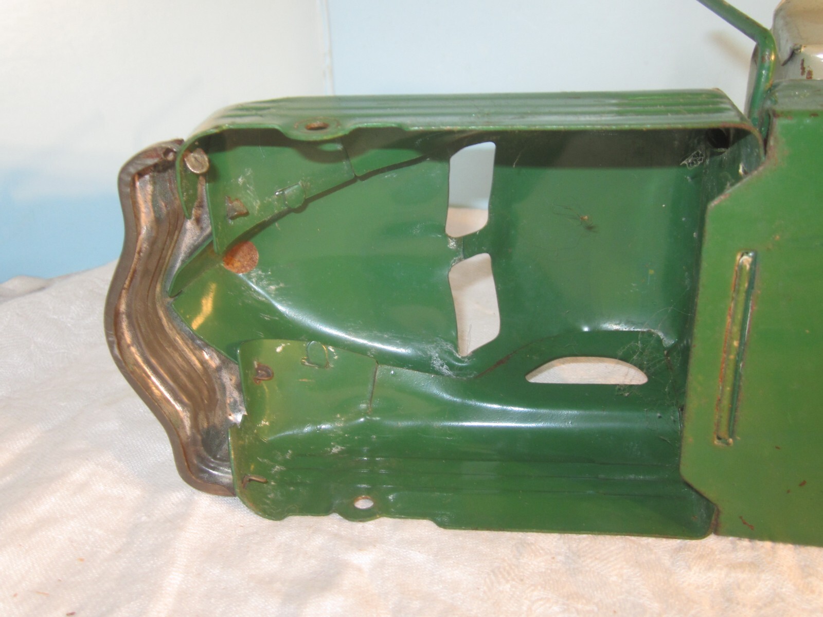 Vintage Buddy L Sand & Gravel Dump Truck Pressed Steel Green/Grey eBay